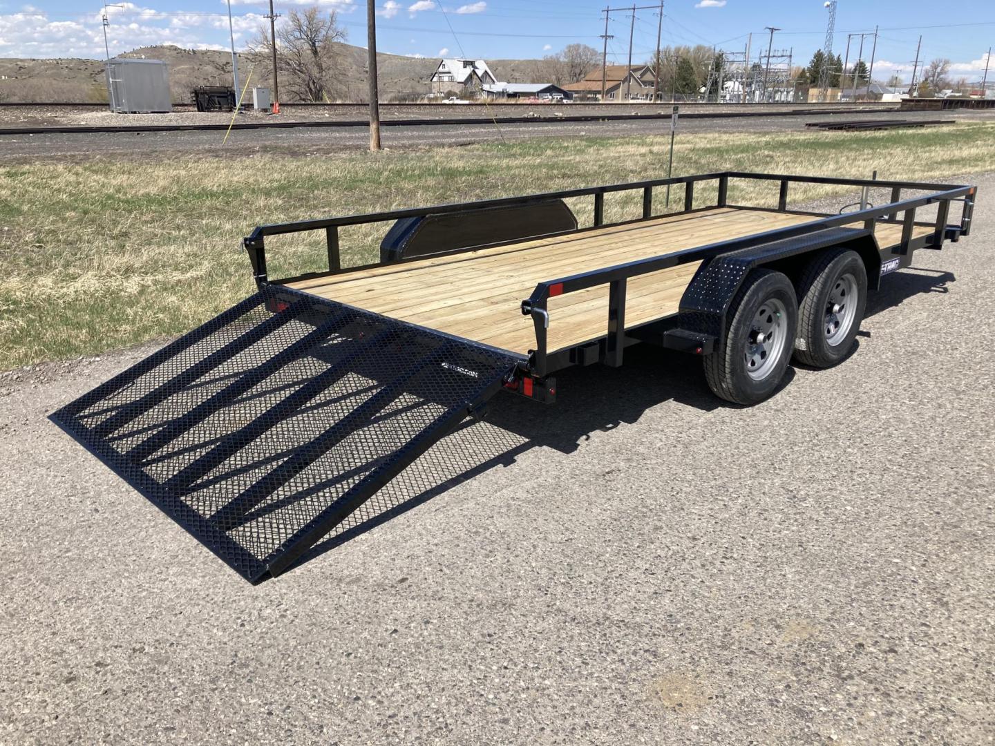 2025 , located at 310 West 1st Ave, Big Timber, MT, 59011, (406) 901-0517, 45.833511, -109.957809 - SureTrac 7 x 16 tube Top Utility - 7K GVW, (2) 3.5k axles with quick lube hubs, electric brakes on all wheels, spring suspension, all LED lights, 15" radial tires, 2k set back jack, rear mesh ramp, safety chains, battery breakaway switch, (13") tall 2 x 2 tube top rail, stake pockets, (3) position r - Photo#4