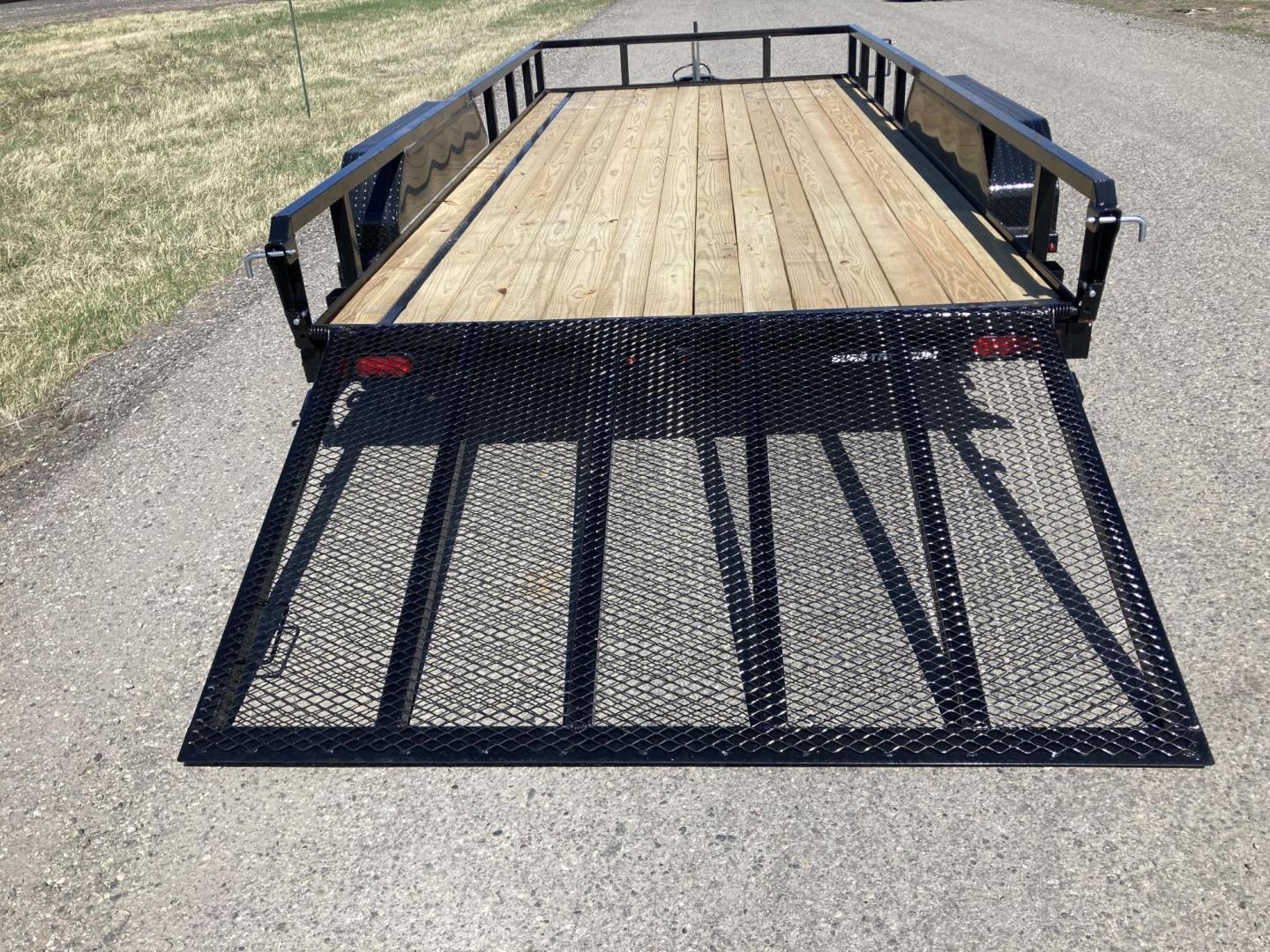 2025 , located at 310 West 1st Ave, Big Timber, MT, 59011, (406) 901-0517, 45.833511, -109.957809 - SureTrac 7 x 16 tube Top Utility - 7K GVW, (2) 3.5k axles with quick lube hubs, electric brakes on all wheels, spring suspension, all LED lights, 15" radial tires, 2k set back jack, rear mesh ramp, safety chains, battery breakaway switch, (13") tall 2 x 2 tube top rail, stake pockets, (3) position r - Photo#5