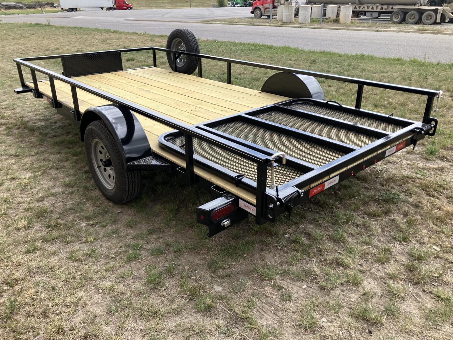 2026 , located at 40 Big Timber RD, Big Timber, MT, 59011, (406) 901-0517, 45.836796, -109.943535 - New RHI 78" x 14 Utility, 3.5k axle, (3) position rear gate, 1-1/2" x 1-1/2" tube uprights, 2" x 1-1/2" tube - top rail, treated wood deck, all lights LED, 15" radial tires, spare with spare mount, 2" coupler, swivel jack, safety chains, primed and painted with PPG. Made with high quality US steel! - Photo#2