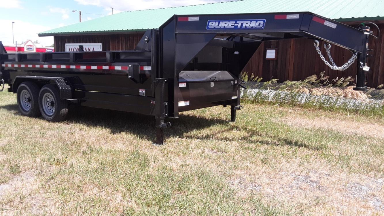 2022 Black SureTrac 7 x 14 LoPro Dump , located at 310 West 1st Ave, Big Timber, MT, 59011, (406) 860-8510, 45.833511, -109.957809 - Photo #7