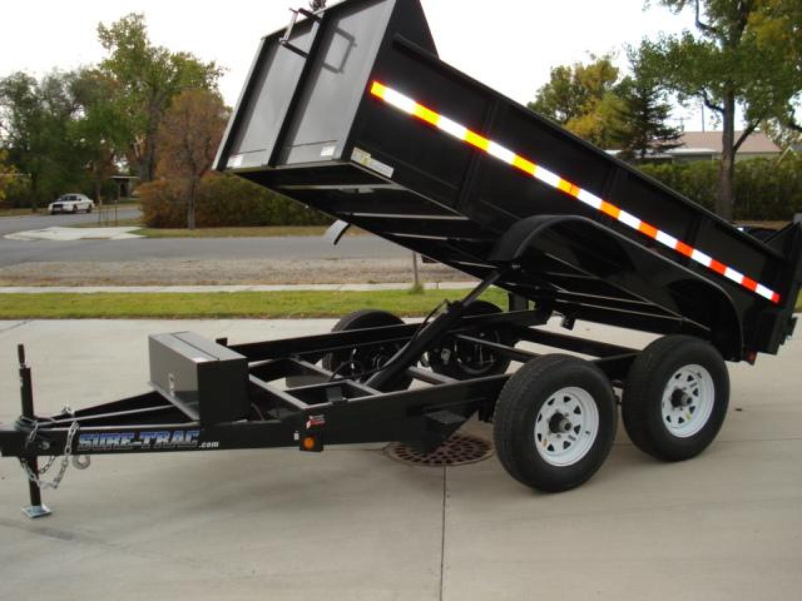 2022 Black SureTrac 6 x10 Lo Pro Dump Trailer , located at 310 West 1st Ave, Big Timber, MT, 59011, (406) 860-8510, 45.833511, -109.957809 - SURE-TRAC 6 X 10 LO PRO DUMP TRAILER, 10K GVW, SINGLE RAM HOIST, EZ LUBE HUBS, DUAL REAR GATE, BRAKES BOTH AXLES, EZ LUBE HUBS, (5) D-RING TIE-DOWNS, LED LIGHTS, POWDER COAT FINISH, REAR RAMPS, MESH TARP, DEEP CYCLE BATTERY. OPTIONS: SPARE TIRE $165.00. THE BEST TRAILERS AT THE BEST PRICE!!! - Photo #10