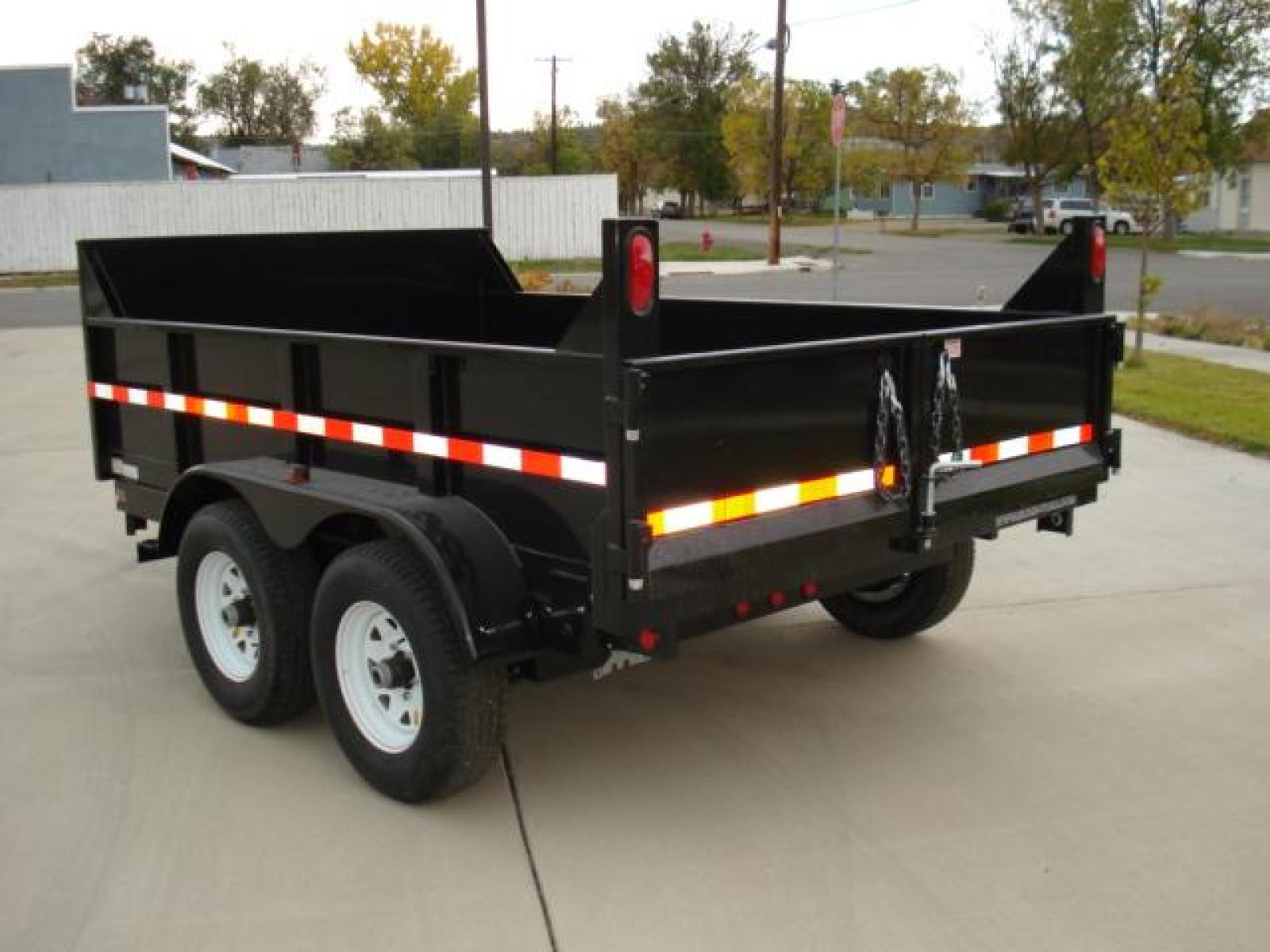 2022 Black SureTrac 6 x10 Lo Pro Dump Trailer , located at 310 West 1st Ave, Big Timber, MT, 59011, (406) 860-8510, 45.833511, -109.957809 - SURE-TRAC 6 X 10 LO PRO DUMP TRAILER, 10K GVW, SINGLE RAM HOIST, EZ LUBE HUBS, DUAL REAR GATE, BRAKES BOTH AXLES, EZ LUBE HUBS, (5) D-RING TIE-DOWNS, LED LIGHTS, POWDER COAT FINISH, REAR RAMPS, MESH TARP, DEEP CYCLE BATTERY. OPTIONS: SPARE TIRE $165.00. THE BEST TRAILERS AT THE BEST PRICE!!! - Photo #2
