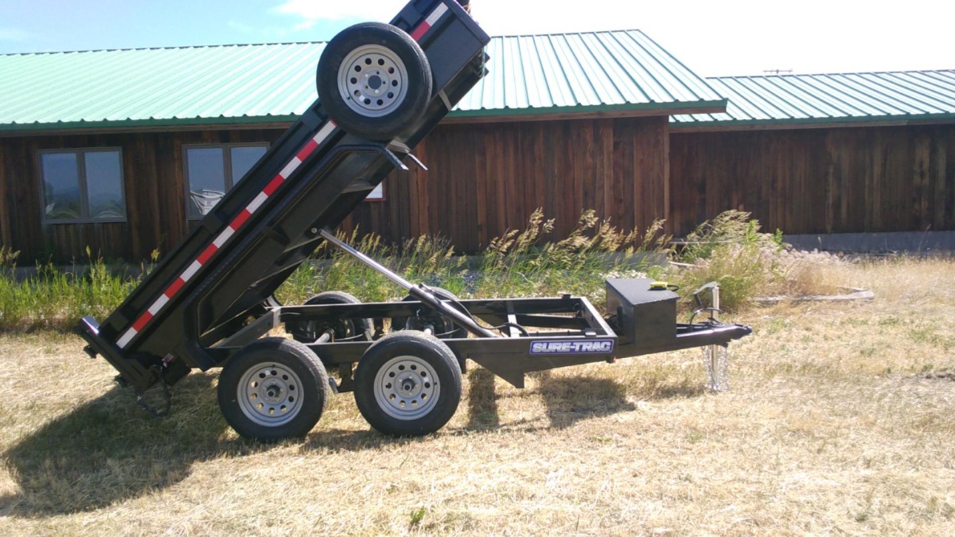 2024 Black SureTrac 5 x 10 LoPro Dump , located at 310 West 1st Ave, Big Timber, MT, 59011, (406) 901-0517, 45.833511, -109.957809 - Photo#2