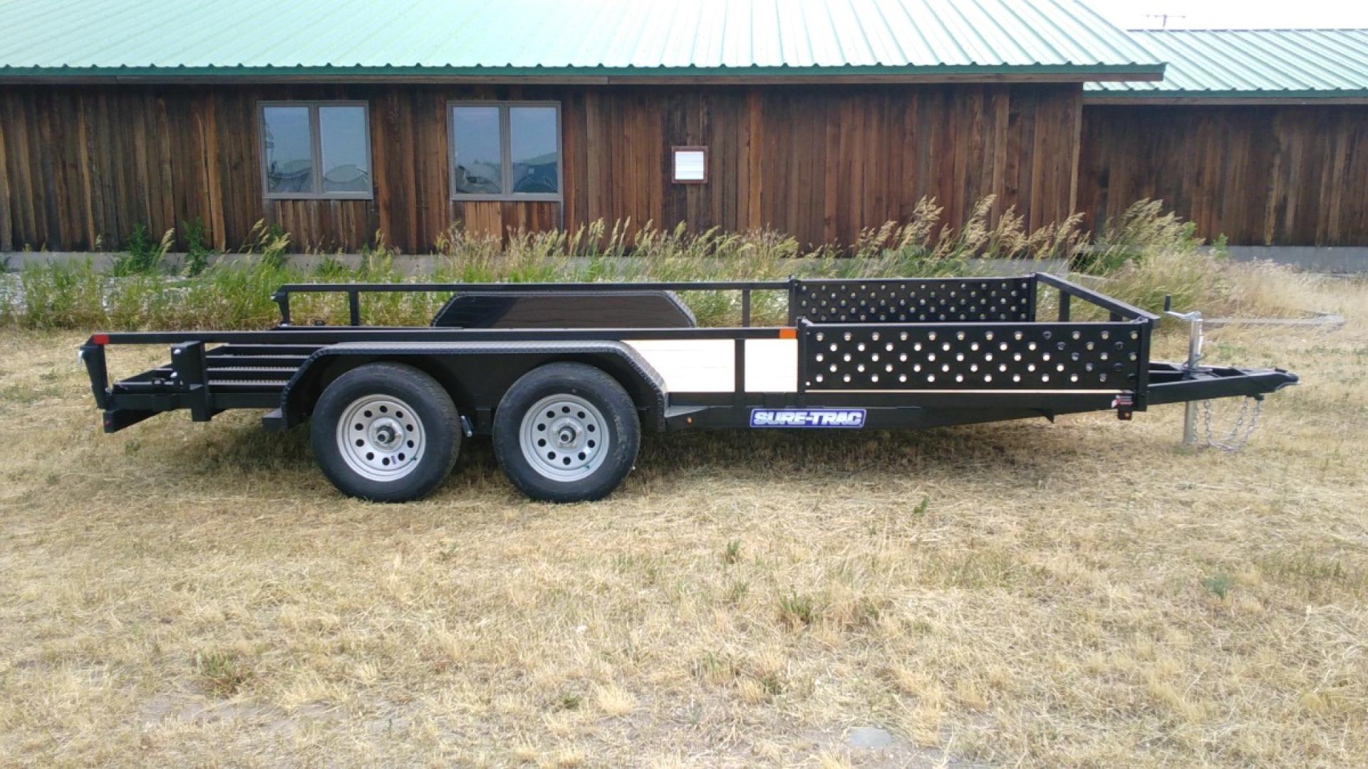 2025 Black SureTrac 7 x 16 Utility ATV , located at 310 West 1st Ave, Big Timber, MT, 59011, (406) 901-0517, 45.833511, -109.957809 - Photo#0