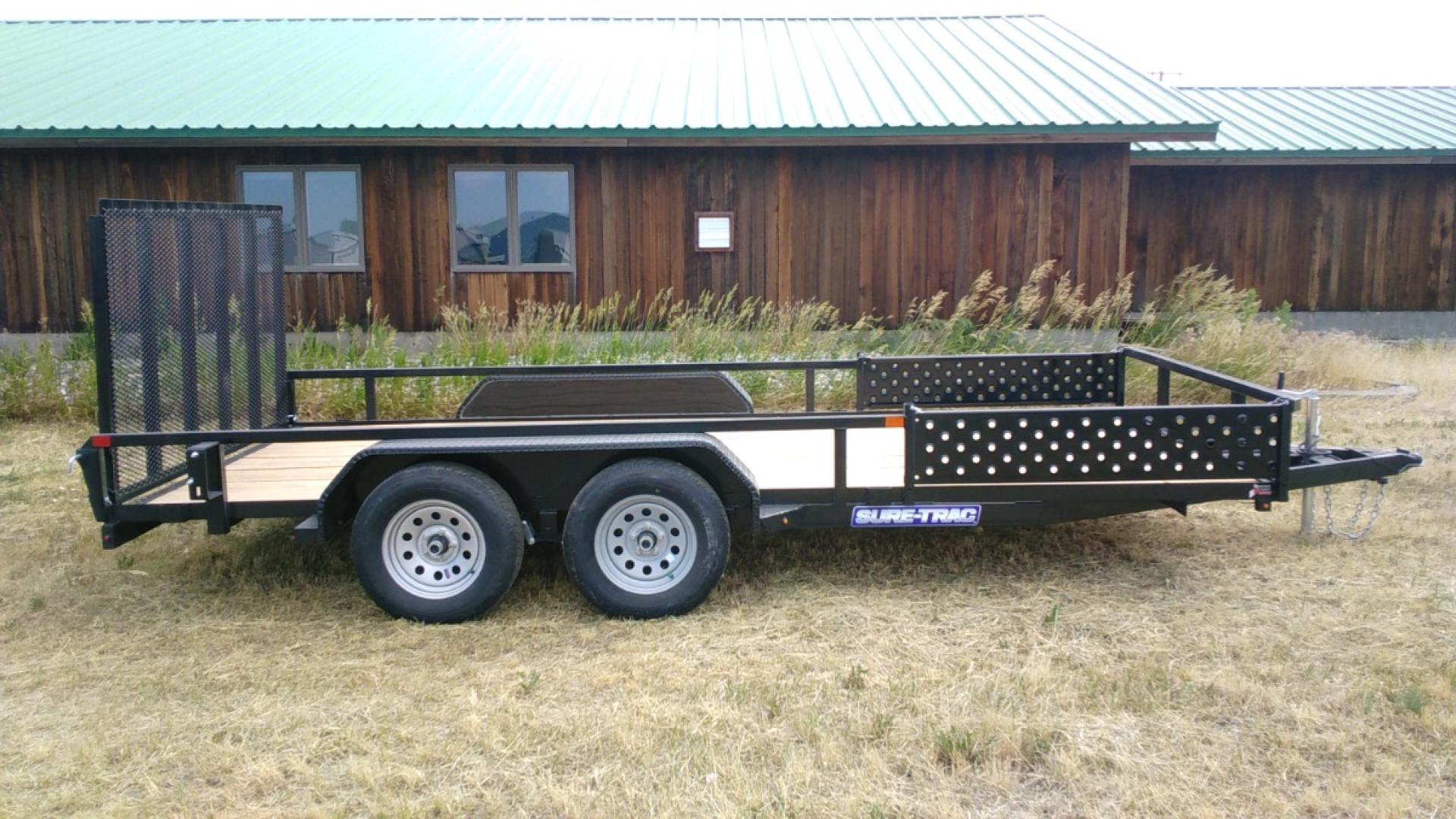 2025 Black SureTrac 7 x 16 Utility ATV , located at 310 West 1st Ave, Big Timber, MT, 59011, (406) 901-0517, 45.833511, -109.957809 - Photo#3