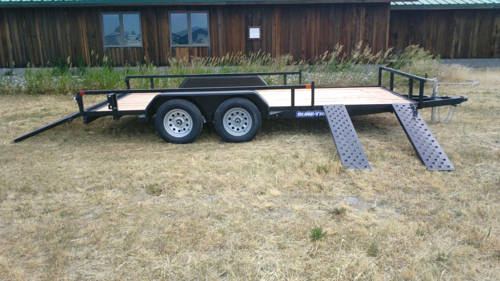 2025 Black SureTrac 7 x 16 Utility ATV , located at 310 West 1st Ave, Big Timber, MT, 59011, (406) 901-0517, 45.833511, -109.957809 - Photo#4