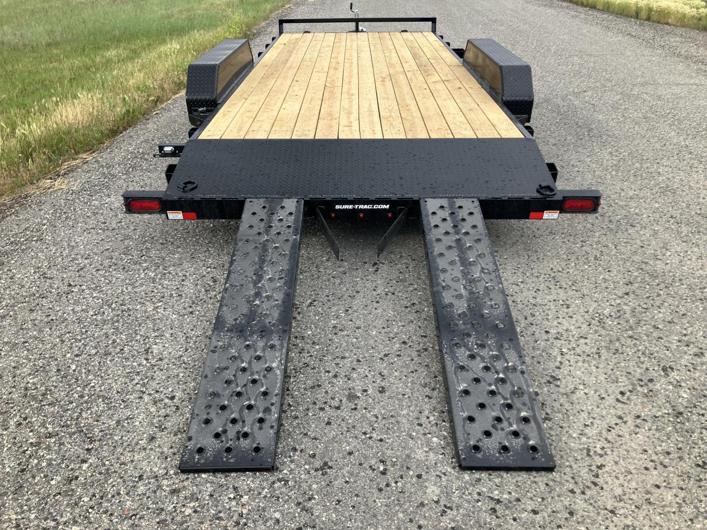 2025 Black SureTrac 7 x 18 - 7K Car Hauler , located at 310 West 1st Ave, Big Timber, MT, 59011, (406) 901-0517, 45.833511, -109.957809 - Photo#5