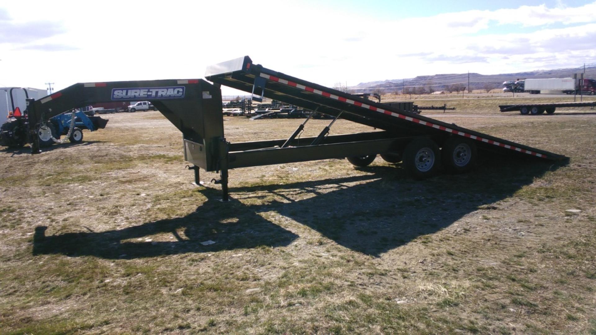2025 Blk SureTrac 81/2 x 24 LoPro Power Tilt , located at 310 West 1st Ave, Big Timber, MT, 59011, (406) 901-0517, 45.833511, -109.957809 - SURE-TRAC 81-2 X 24 LOW PROFILE POWER TILT DECKOVER TRAILER W- DUAL RAM HOIST, 2 - 7K AXLES W- BRAKES AND EZ LUBE HUBS(15K GVW), 16"-10 PLY RADIAL TIRES, 12K JACK, SPARE TIRE CARRIER, LED LIGHTS, ADJUSTABLE 2 5-16 COUPLER, HD SLIPPER SPRING SUSPENSION, DEEP CYCLE MARINE BATTERY, PRESSURE TREATED WOO - Photo#0