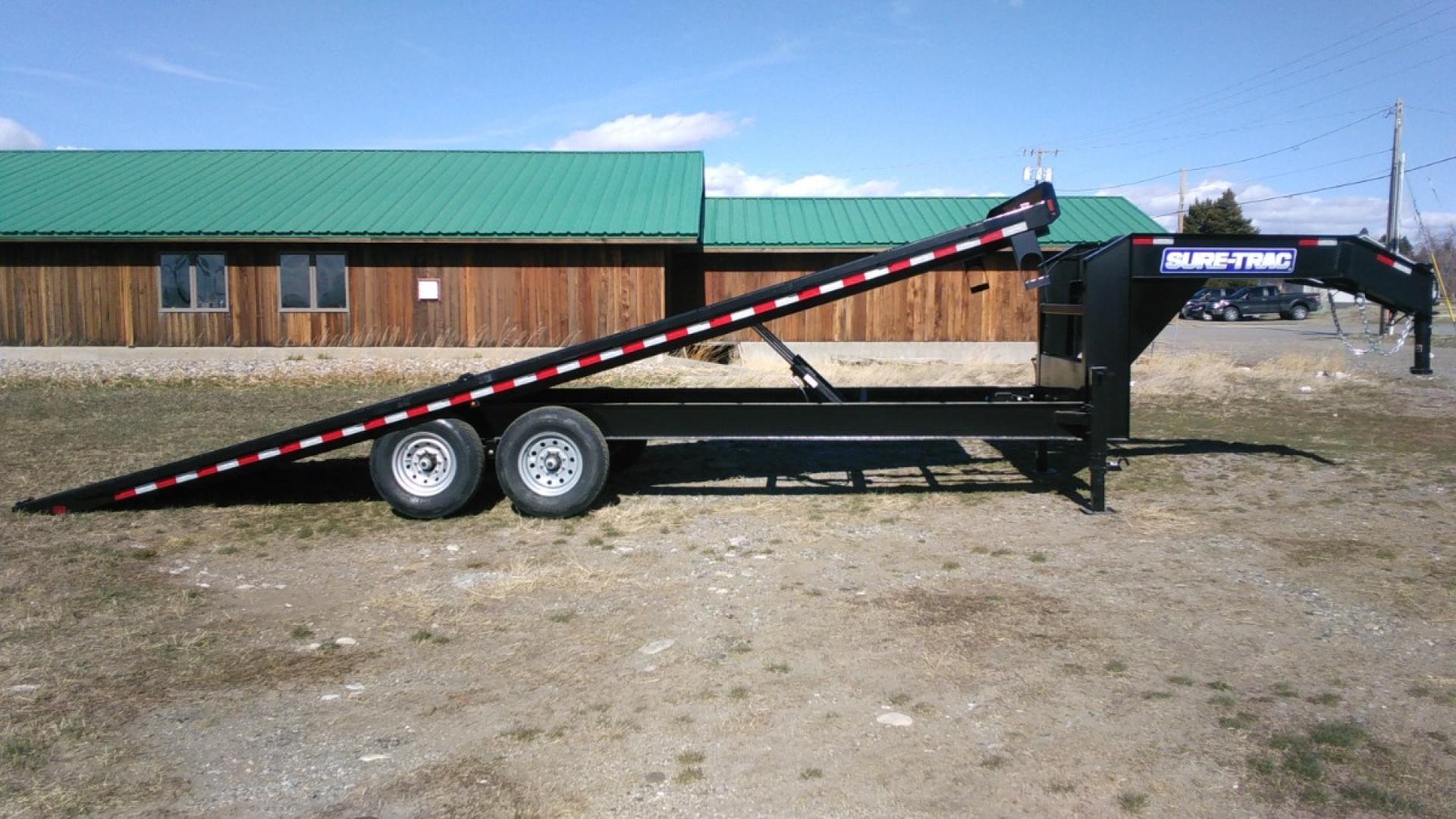 2025 Blk SureTrac 81/2 x 24 LoPro Power Tilt , located at 310 West 1st Ave, Big Timber, MT, 59011, (406) 901-0517, 45.833511, -109.957809 - SURE-TRAC 81-2 X 24 LOW PROFILE POWER TILT DECKOVER TRAILER W- DUAL RAM HOIST, 2 - 7K AXLES W- BRAKES AND EZ LUBE HUBS(15K GVW), 16"-10 PLY RADIAL TIRES, 12K JACK, SPARE TIRE CARRIER, LED LIGHTS, ADJUSTABLE 2 5-16 COUPLER, HD SLIPPER SPRING SUSPENSION, DEEP CYCLE MARINE BATTERY, PRESSURE TREATED WOO - Photo#5