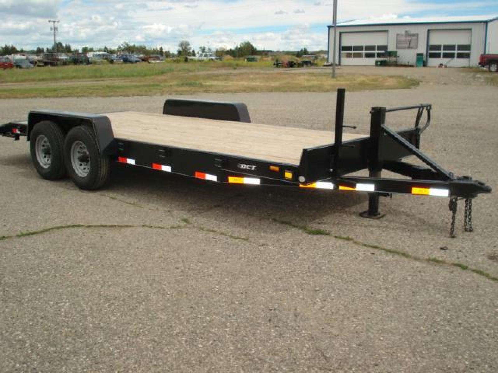 2023 Black DCT 7 x 20 Equipment , located at 310 West 1st Ave, Big Timber, MT, 59011, (406) 860-8510, 45.833511, -109.957809 - DCT 7 X 20 EQUIPMENT, 14K GVW, 2' DOVETAIL, HD SLIPPER SPRING SUSPENSION, 2 - 7K AXLES W- ELECTRIC BRAKES AND EZ LUBE HUBS, 6" CHANNEL FRAME, 6" C-CHANNEL FULL WRAP TONGUE, TREATED WOOD DECK, REAR STOW RAMPS, 10 PLY -16" RADIAL TIRES, 12K DROP FOOT JACK, STAKE POCKETS, 2 - 5/16" ADJUSTABLE COUPLER - Photo #1