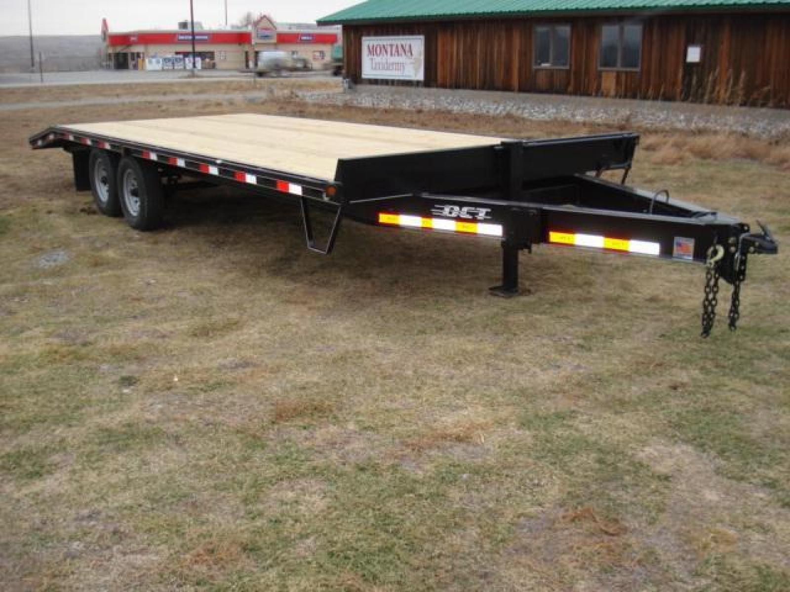 2022 Black DCT 81/2 x 20 + 4 Deckover Equip , located at 310 West 1st Ave, Big Timber, MT, 59011, (406) 860-8510, 45.833511, -109.957809 - DCT 81/2 X 20 + 4 DECKOVER BUMPER-PULL EQUIPMENT TRAILER, 4' DOVETAIL, 14K GVW, 2 - 7K AXLES W- EZ LUBE HUBS, HD SLIPPER SPRING SUSPENSION, 16"-10 PLY TIRES, 16" ON CENTER CROSS MEMBERS, LED LIGHTS, TREATED DECK, REAR RAMPS, 2-5-16 ADJUSTABLE COUPLER, 12K DROP FOOT JACK, STAKE POCKETS-RUB RAIL. T - Photo #2