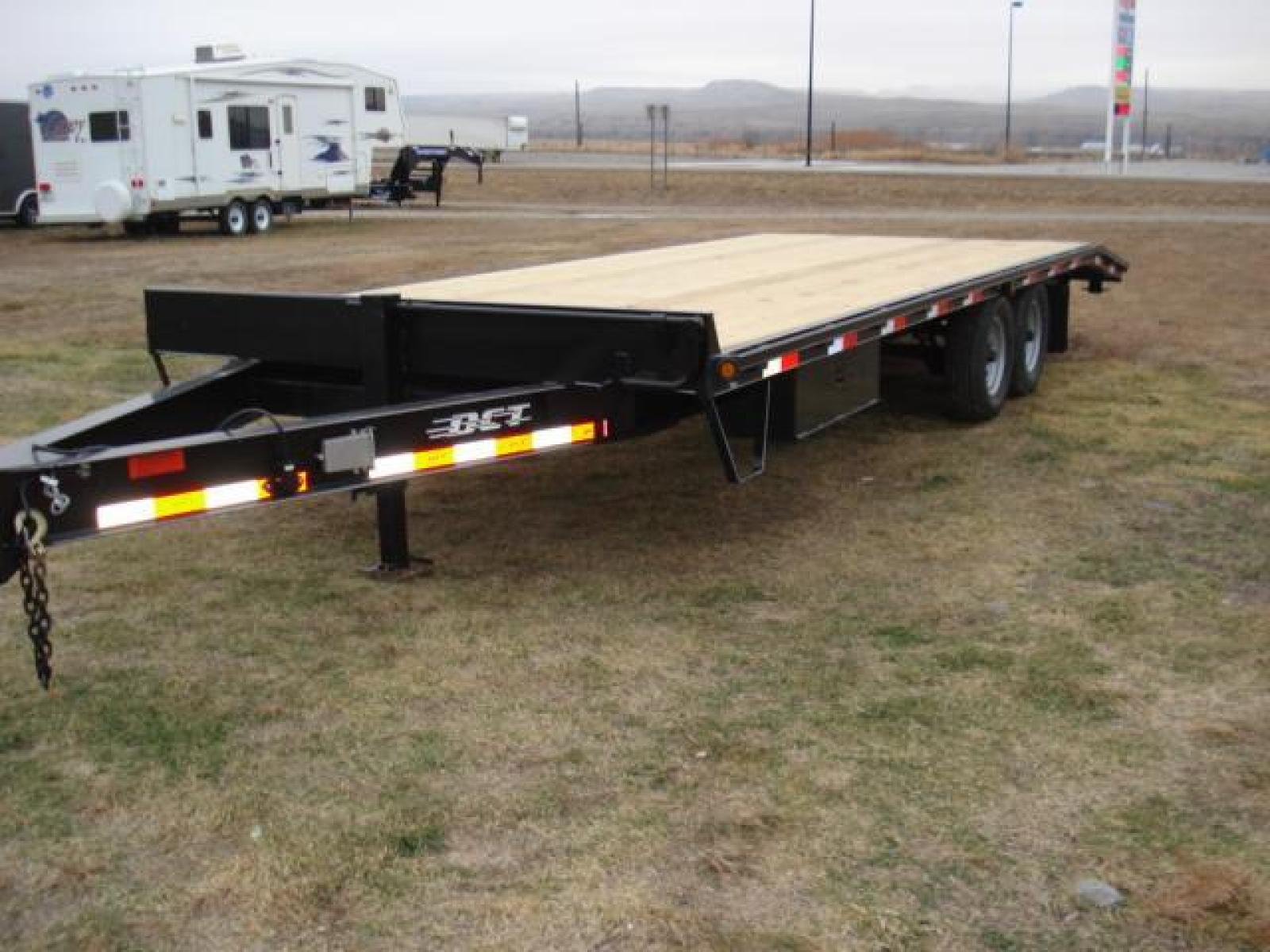 2022 Black DCT 81/2 x 20 + 4 Deckover Equip , located at 310 West 1st Ave, Big Timber, MT, 59011, (406) 860-8510, 45.833511, -109.957809 - DCT 81/2 X 20 + 4 DECKOVER BUMPER-PULL EQUIPMENT TRAILER, 4' DOVETAIL, 14K GVW, 2 - 7K AXLES W- EZ LUBE HUBS, HD SLIPPER SPRING SUSPENSION, 16"-10 PLY TIRES, 16" ON CENTER CROSS MEMBERS, LED LIGHTS, TREATED DECK, REAR RAMPS, 2-5-16 ADJUSTABLE COUPLER, 12K DROP FOOT JACK, STAKE POCKETS-RUB RAIL. T - Photo #3