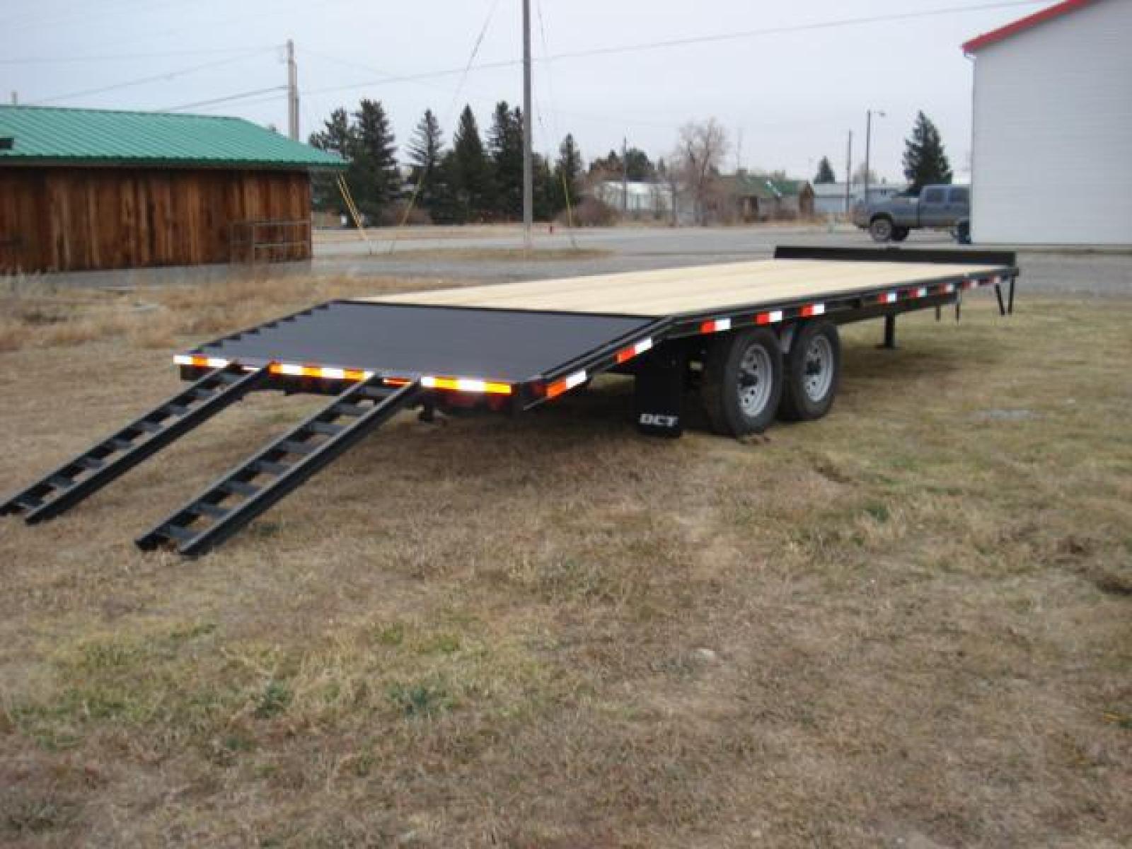 2022 Black DCT 81/2 x 20 + 4 Deckover Equip , located at 310 West 1st Ave, Big Timber, MT, 59011, (406) 860-8510, 45.833511, -109.957809 - DCT 81/2 X 20 + 4 DECKOVER BUMPER-PULL EQUIPMENT TRAILER, 4' DOVETAIL, 14K GVW, 2 - 7K AXLES W- EZ LUBE HUBS, HD SLIPPER SPRING SUSPENSION, 16"-10 PLY TIRES, 16" ON CENTER CROSS MEMBERS, LED LIGHTS, TREATED DECK, REAR RAMPS, 2-5-16 ADJUSTABLE COUPLER, 12K DROP FOOT JACK, STAKE POCKETS-RUB RAIL. T - Photo #6