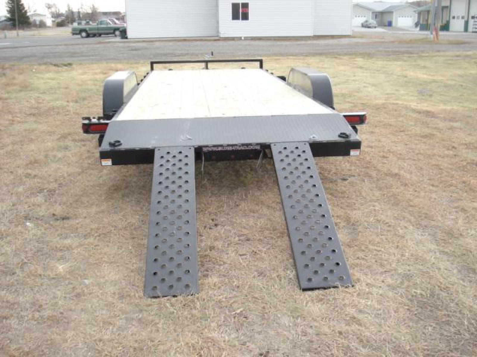 2023 Black SureTrac 7 x 20-10K Car Hauler , located at 310 West 1st Ave, Big Timber, MT, 59011, (406) 860-8510, 45.833511, -109.957809 - SURE-TRAC 7 x 20 C-CHANNEL CAR HAULER, 10K GVW, 2' DOVETAIL, REAR STOW RAMPS, 15" - 8 PLY RADIAL TIRES, EZ LUBE HUBS, BRAKES BOTH AXLES, SIDE POCKETS, 2 X 6 TREATED WOOD DECK, (4) D-RINGS, LED LIGHTS, 7K SET-BACK DROP LEG JACK, SPARE MOUNT, 5" C-CHANNEL FRAME, 5" C-CHANNEL FULL WRAP TONGUE, 2-5-16" - Photo #6