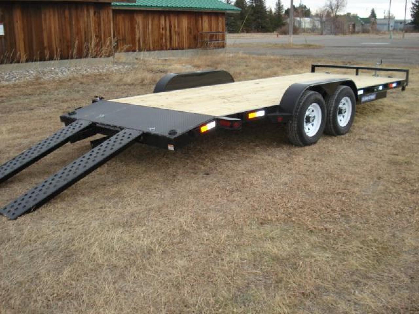 2023 Black SureTrac 7 x 20-10K Car Hauler , located at 310 West 1st Ave, Big Timber, MT, 59011, (406) 860-8510, 45.833511, -109.957809 - SURE-TRAC 7 x 20 C-CHANNEL CAR HAULER, 10K GVW, 2' DOVETAIL, REAR STOW RAMPS, 15" - 8 PLY RADIAL TIRES, EZ LUBE HUBS, BRAKES BOTH AXLES, SIDE POCKETS, 2 X 6 TREATED WOOD DECK, (4) D-RINGS, LED LIGHTS, 7K SET-BACK DROP LEG JACK, SPARE MOUNT, 5" C-CHANNEL FRAME, 5" C-CHANNEL FULL WRAP TONGUE, 2-5-16" - Photo #7