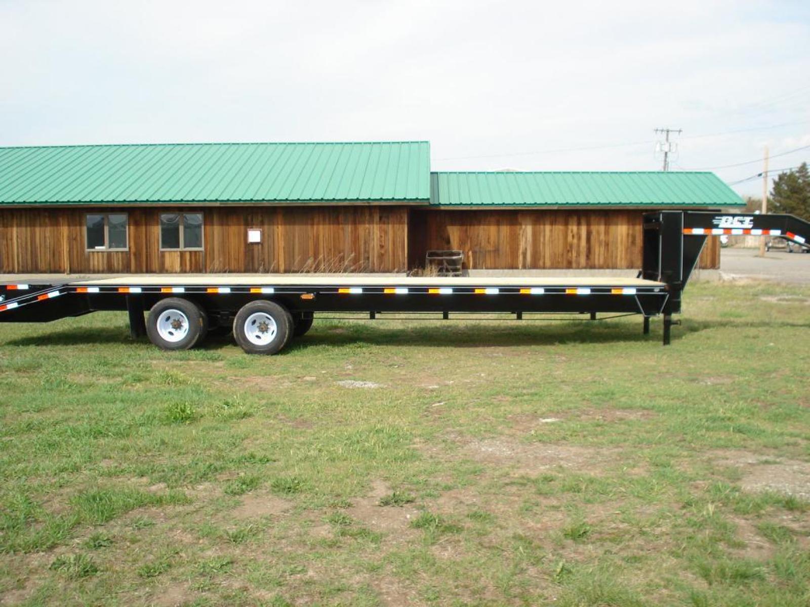 2022 Black DCT 81/2 x 32 GN Deckover , located at 310 West 1st Ave, Big Timber, MT, 59011, (406) 860-8510, 45.833511, -109.957809 - DCT 81-2 X 27 + 5 GN DECKOVER, 25.4K GVW, 2 - 12K AXLES, ELECTRIC BRAKES, GREASED BEARINGS, HD SLIPPER SPRING SUSPENSION, LED LIGHTS, TREATED WOOD DECK, (2) TWO SPEED - 12K DROP LEG JACKS - LOCKABLE TOOL BOX, HD 22# - 12" I-BEAM FRAME, STAKE POCKEKS-RUB RAIL, 12" ON CENTER - 3" CROSS MEMBERS, WHALE - Photo #0