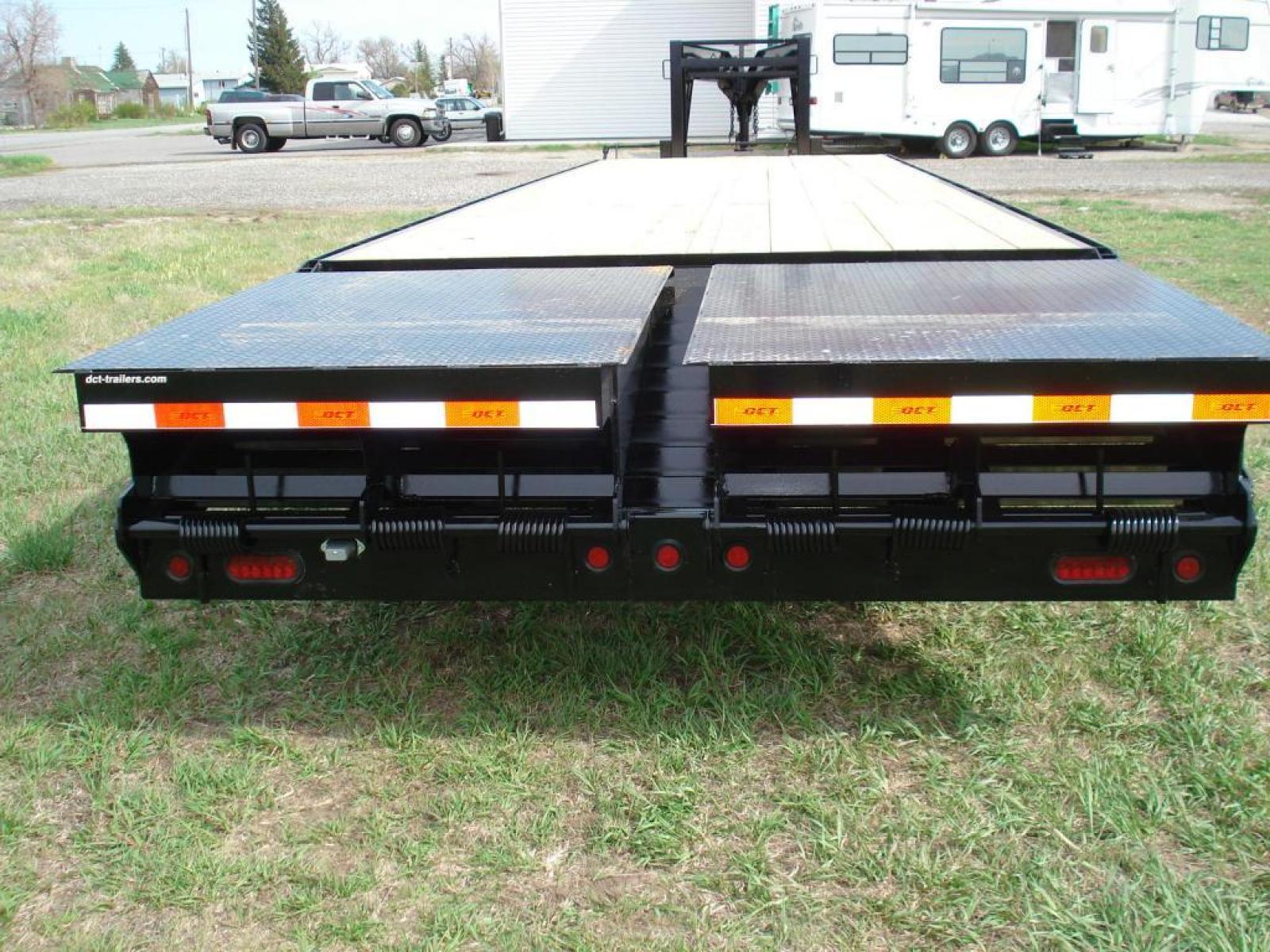 2022 Black DCT 81/2 x 32 GN Deckover , located at 310 West 1st Ave, Big Timber, MT, 59011, (406) 860-8510, 45.833511, -109.957809 - DCT 81-2 X 27 + 5 GN DECKOVER, 25.4K GVW, 2 - 12K AXLES, ELECTRIC BRAKES, GREASED BEARINGS, HD SLIPPER SPRING SUSPENSION, LED LIGHTS, TREATED WOOD DECK, (2) TWO SPEED - 12K DROP LEG JACKS - LOCKABLE TOOL BOX, HD 22# - 12
