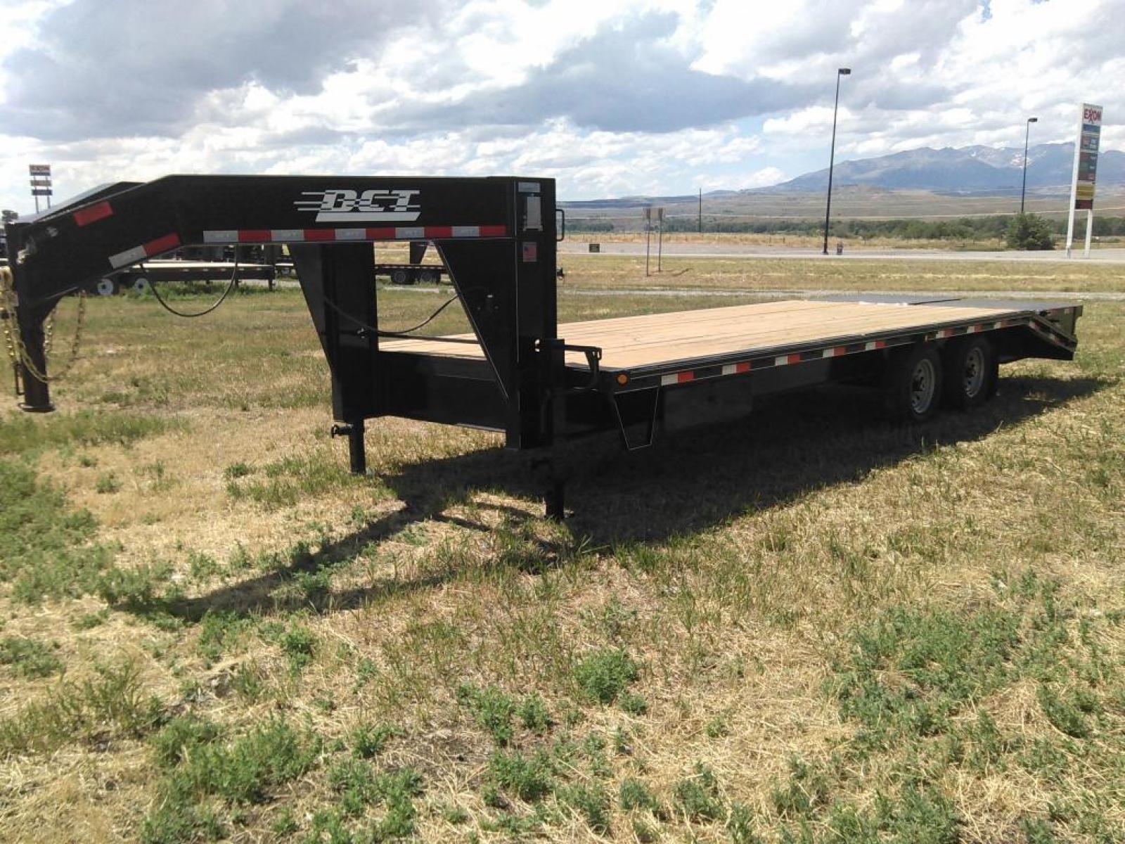 2023 Black DCT 81/2 x 25 GN Deckover , located at 310 West 1st Ave, Big Timber, MT, 59011, (406) 860-8510, 45.833511, -109.957809 - NEW DCT 81-2 X 25 GN DECKOVER (20 + 5), W- 5' FULL WIDTH FLIP-OVER RAMPS (WHALE TAIL), 14K GVW, HD SLIPPER SPRING SUSPENSION, EZ LUBE HUBS, 14 PLY - 16