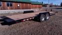 2025 Black Kaufman 7 x 14 + 8 Equipment Tilt , located at 310 West 1st Ave, Big Timber, MT, 59011, (406) 901-0517, 45.833511, -109.957809 - New Kaufman Deluxe 7 x 14 + 8 Equipment Tilt, 15K GVW, 2 - 7K axles with EZ lube hubs and electric brakes, 8' stationary - 14'-6" tilt, hydraulic cushion cylinder, treated wood deck, HD slipper spring suspension, 16" - 10 ply radial tires, 6" c-channel frame, 6" c-channel full wrap tongue, 3" channe - Photo#1