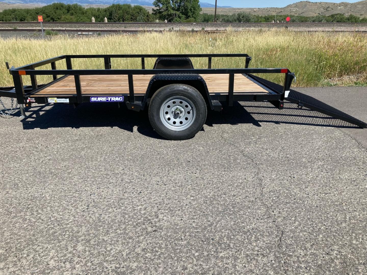 2025 Black SureTrac 6 x 12 Tube Top Utility , located at 310 West 1st Ave, Big Timber, MT, 59011, (406) 901-0517, 45.833511, -109.957809 - Photo#2