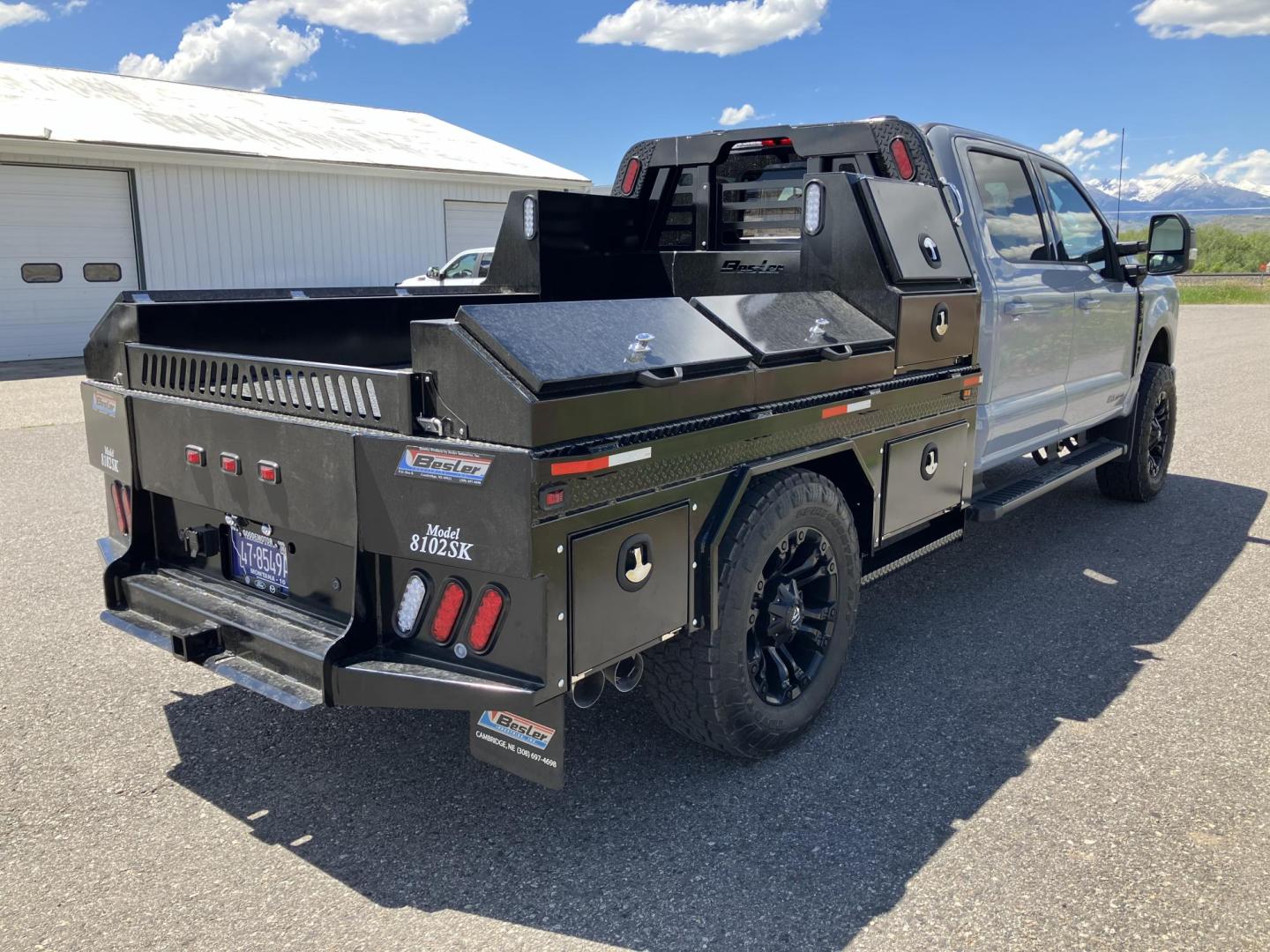 2024 , located at 310 West 1st Ave, Big Timber, MT, 59011, (406) 901-0517, 45.833511, -109.957809 - Besler Utility Skirted Flatbed - (4) underbody toolboxes, (2) top front toolboxes with drawers, (2) top tapered toolboxes, rear trail gate with latches, (4) recessed tie-downs mounted in bed, 30K GN hitch, rear receiver hitch, 7 round trailer plug, all LED lights, rub rail, stake pockets, powder coa - Photo#1