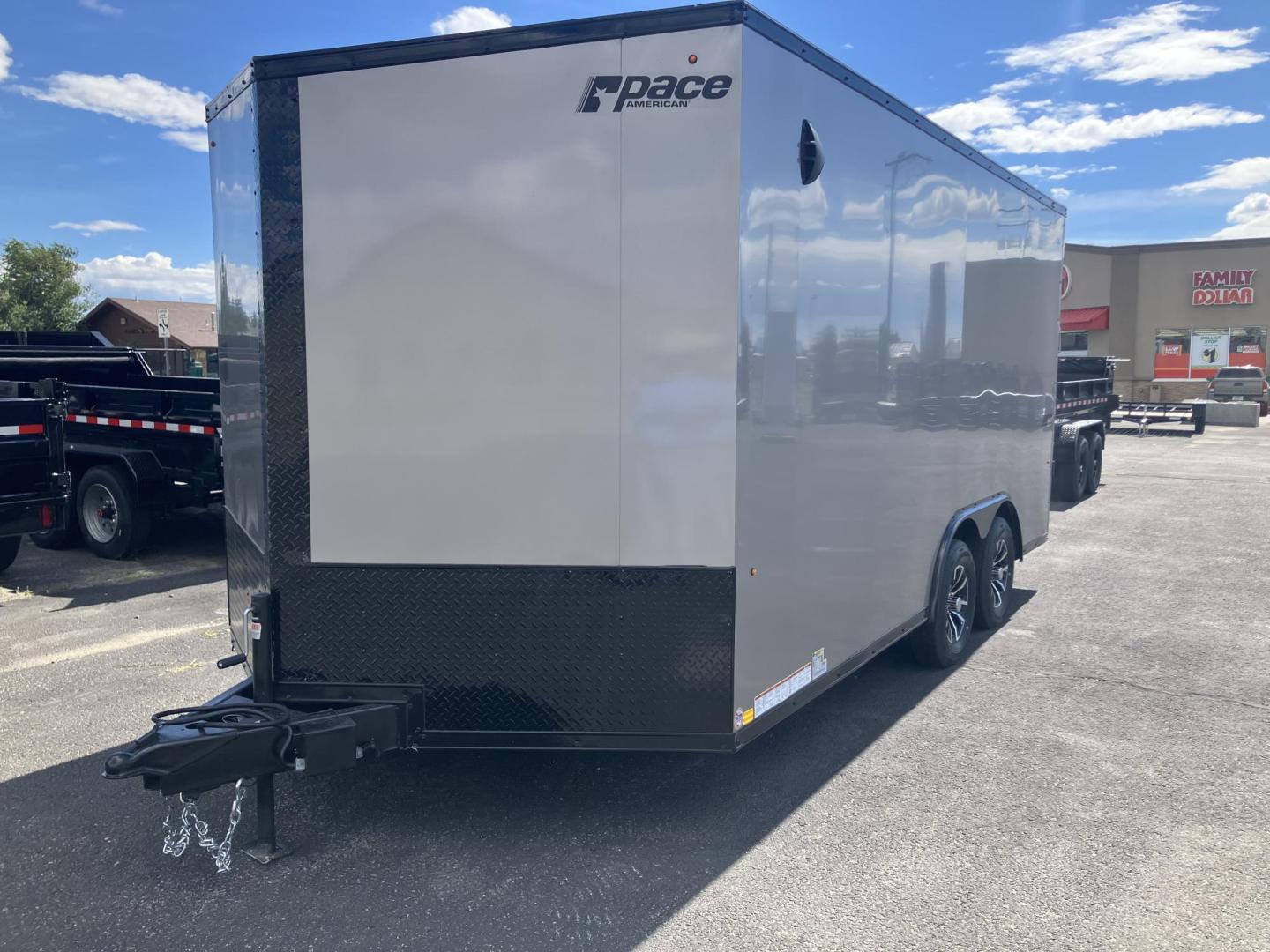 2026 , located at 310 West 1st Ave, Big Timber, MT, 59011, (406) 901-0517, 45.833511, -109.957809 - New Pace American Journey SE 81/2 x 16 Enclosed Cargo, 7k GVW, 81" rear door opening height with beavertail, bonded sides (no screws), v-nose, rear ramp door, 32" side door, (2) 3.5k axles, electric brakes on both axles, LED lights, high performance floor and sidewall material, 16" on center sidewal - Photo#4