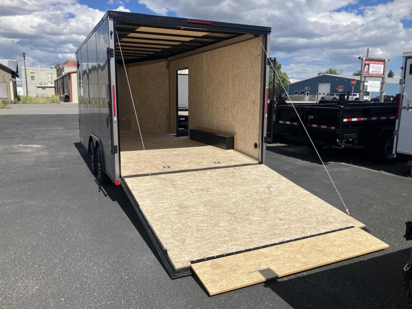 2026 , located at 310 West 1st Ave, Big Timber, MT, 59011, (406) 901-0517, 45.833511, -109.957809 - New Pace American Journey SE 81/2 x 16 Enclosed Cargo, 7k GVW, 81" rear door opening height with beavertail, bonded sides (no screws), v-nose, rear ramp door, 32" side door, (2) 3.5k axles, electric brakes on both axles, LED lights, high performance floor and sidewall material, 16" on center sidewal - Photo#6